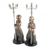 PAIR OF ORIENTALIST COLD PAINT