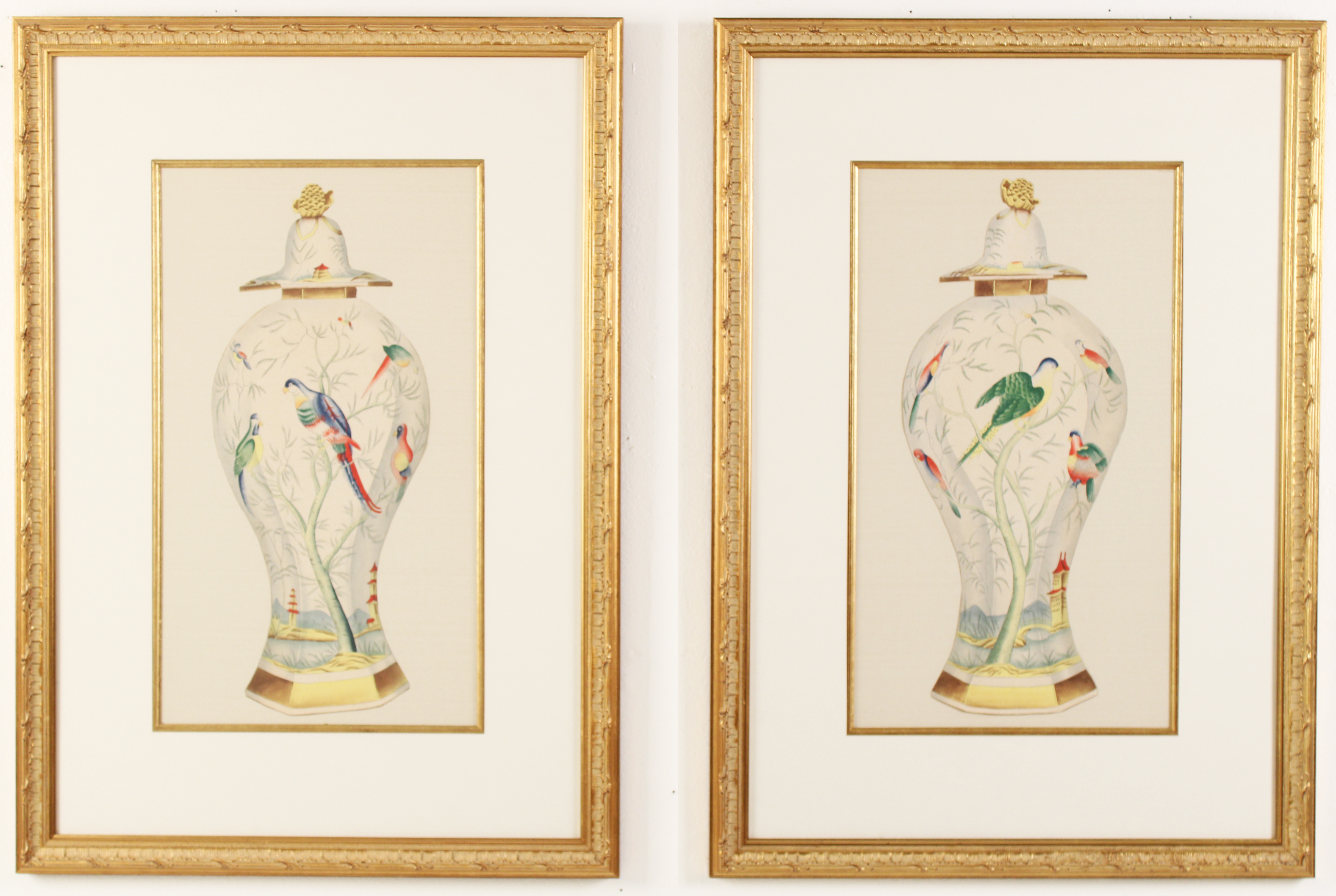 PAIR OF ORIENTALIST FRAMED ART PAIR