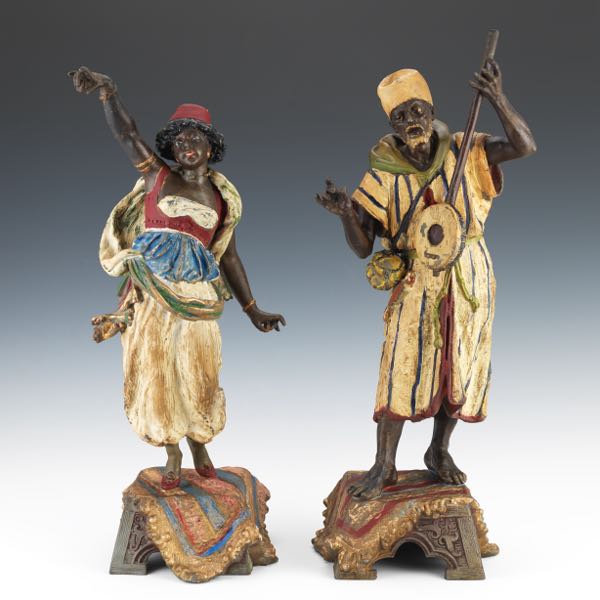 PAIR OF ORIENTALIST SCULPTURES