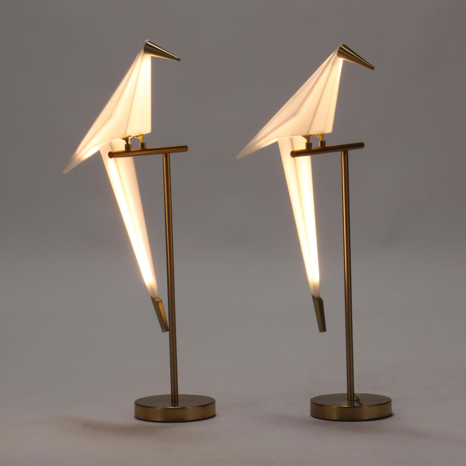 PAIR OF ORIGAMI BIRD TABLE