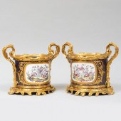 PAIR OF ORMOLU-MOUNTED SÃ¨VRES