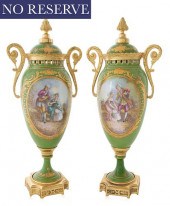 PAIR OF ORMOLU-MOUNTED SEVRES