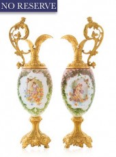 PAIR OF ORMOLU-MOUNTED TWO HAN