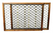 PAIR OF ORNATE GILT IRON MESH