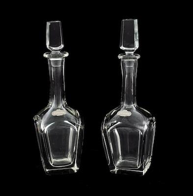 Pair of Orrefors Hand Blown Crystal