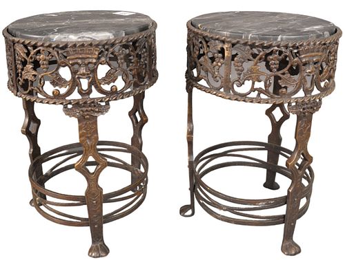 PAIR OF OSCAR BACH BRONZE AND