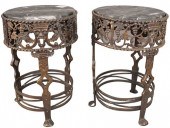 PAIR OF OSCAR BACH BRONZE AND