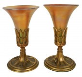 PAIR OF OSCAR BACH-STYLE CONSO