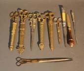 PAIR OF OTTOMAN GOLD-DAMASCENE