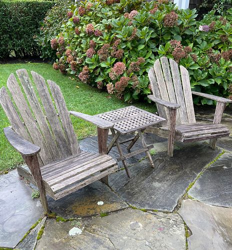 PAIR OF OUTDOOR CLASSICS TEAK