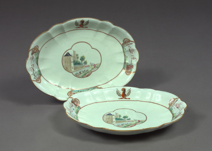 Pair of Oval Chinese Export