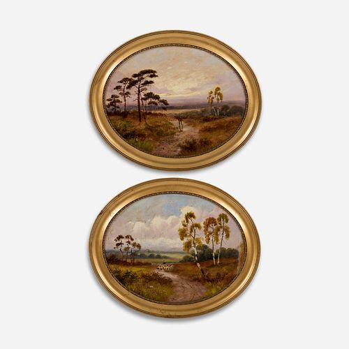 PAIR OF OVAL ENGLISH OIL