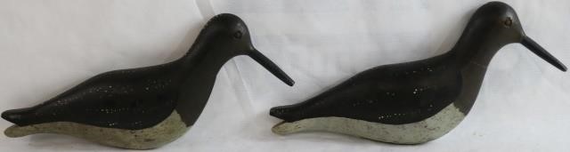 PAIR OF OVERSIZE SHOREBIRDS,