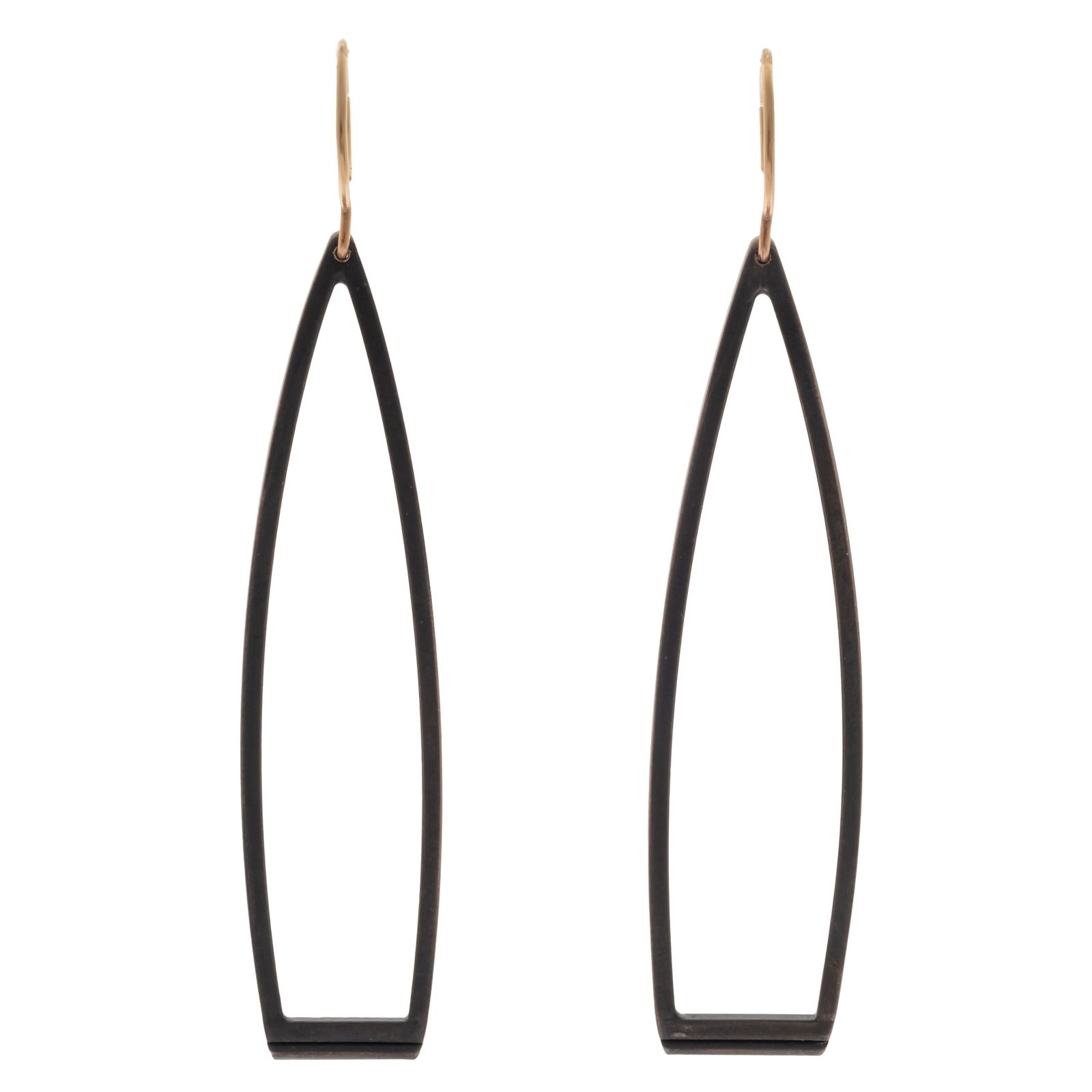 PAIR OF OXIDIZED STERLING SILVER