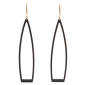 PAIR OF OXIDIZED STERLING SILV