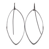 PAIR OF OXIDIZED STERLING SILV