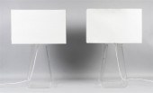 PAIR OF PABLO LUCITE TABLE LAM