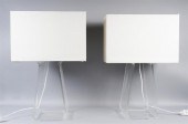 PAIR OF PABLO LUCITE TABLE LAM