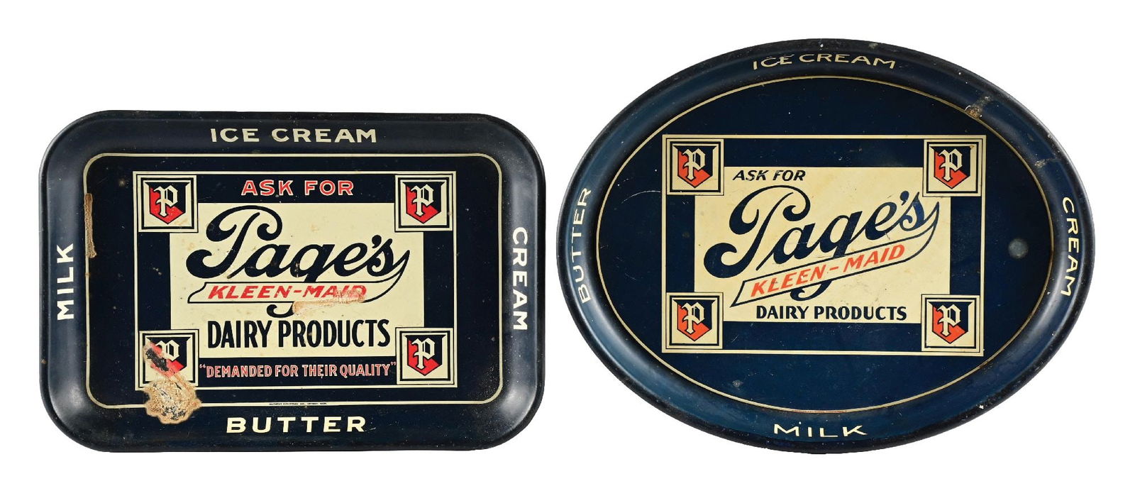 PAIR OF PAGE'S DAIRY PRODUCT
