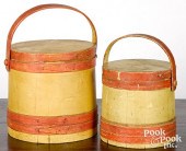 PAIR OF PAINTED FIRKINSPair of