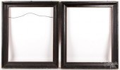 PAIR OF PAINTED PINE PORTRAIT