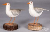 PAIR OF PAINTED SEAGULL DECOYS