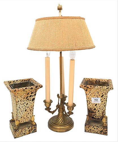 PAIR OF PAINTED TOLE CACHE