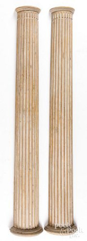 PAIR OF PAINTED WOOD ARCHITECT