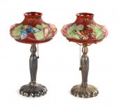 PAIR OF PAIRPOINT PUFFY BOUDOI