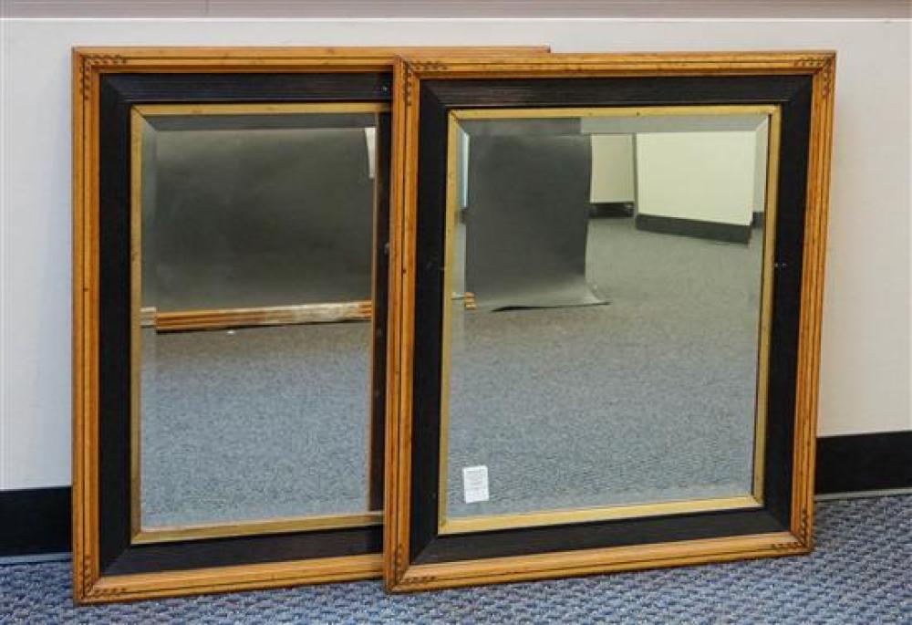 PAIR OF PARCEL GILT EBONIZED