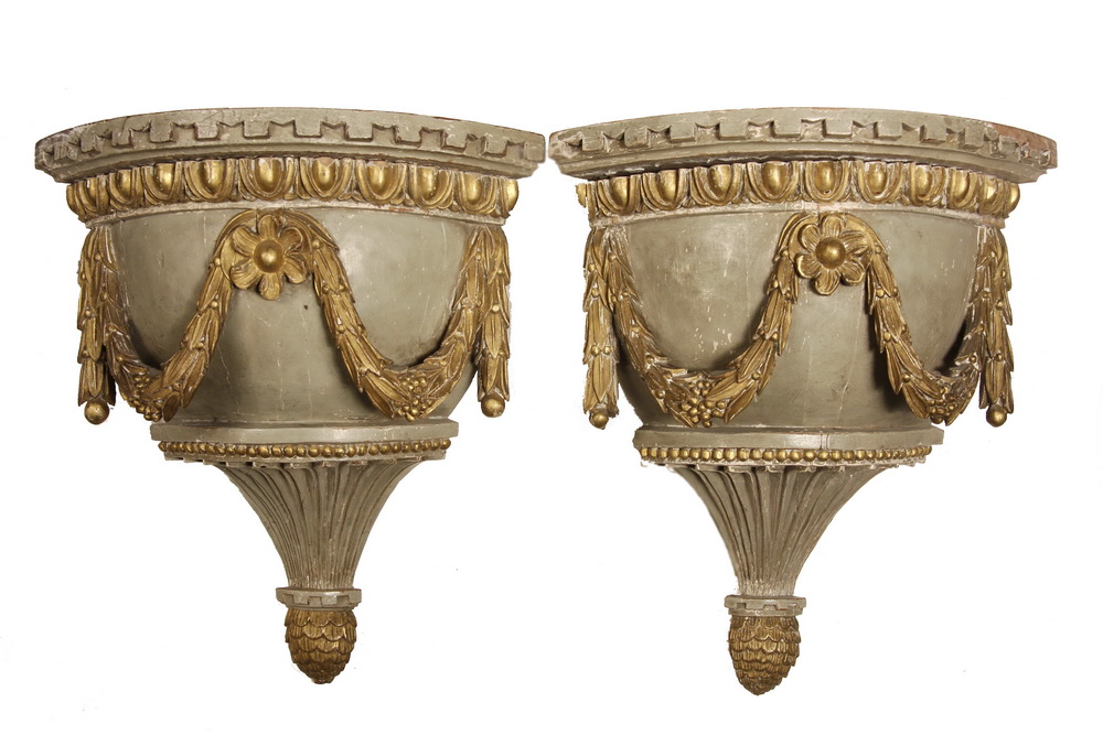PAIR OF PARCEL GILT ITALIAN