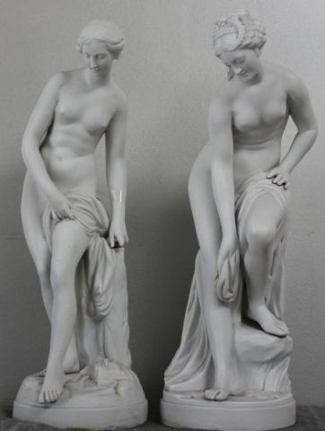 Pair of Parian Classical