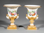PAIR OF PARIS POLYCHROME AND G