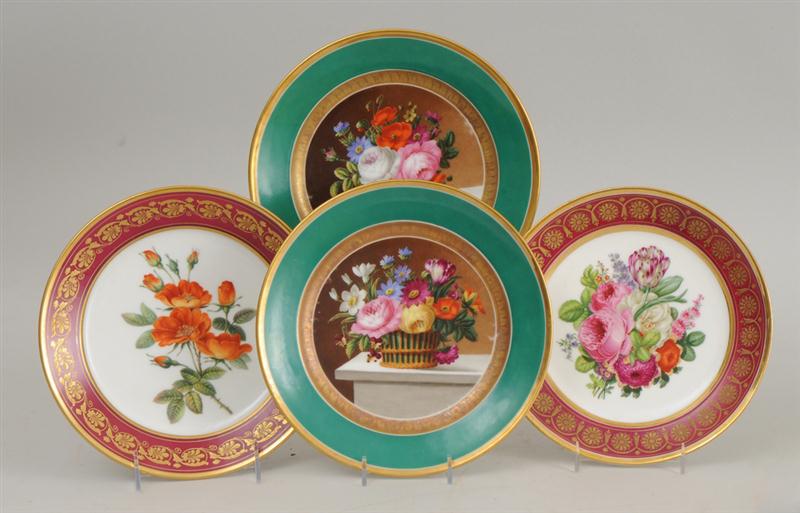 PAIR OF PARIS PORCELAIN BOTANICAL