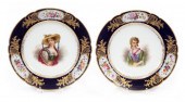 PAIR OF PARIS PORCELAIN CABINE