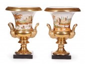 PAIR OF PARIS PORCELAIN CAMPAG