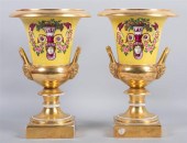 PAIR OF PARIS PORCELAIN CAMPAG