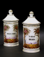Pair of Paris Porcelain Covere