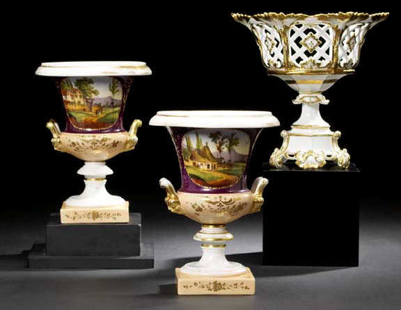 Pair of Paris Porcelain Double