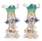 PAIR OF PARIS PORCELAIN FLARE