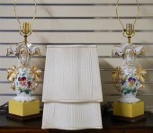 PAIR OF PARIS PORCELAIN FLORAL