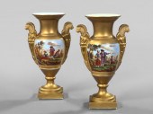 Pair of Paris Porcelain Lion-M