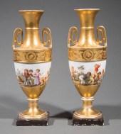 PAIR OF PARIS PORCELAIN VASESP