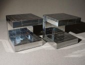 PAIR OF PAUL EVANS CHROME PLAT