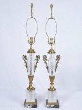 PAIR OF PAUL HANSON CRYSTAL TA