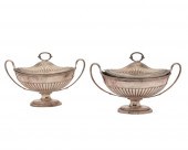 PAIR OF PAUL STORR SILVER TWO