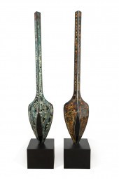 PAIR OF PAUL TAMANIAN TALL BOT