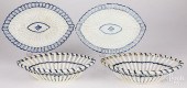 PAIR OF PEARLWARE OPENWORK BAS