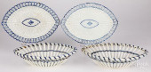PAIR OF PEARLWARE OPENWORK BAS
