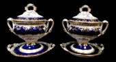 PAIR OF PEDESTAL BASE SAUCE DI